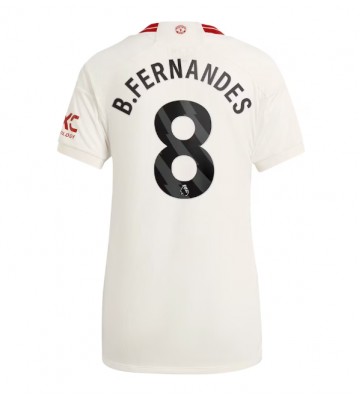 Manchester United Bruno Fernandes #8 Tercera Equipación Mujer 2023-24 Manga Corta